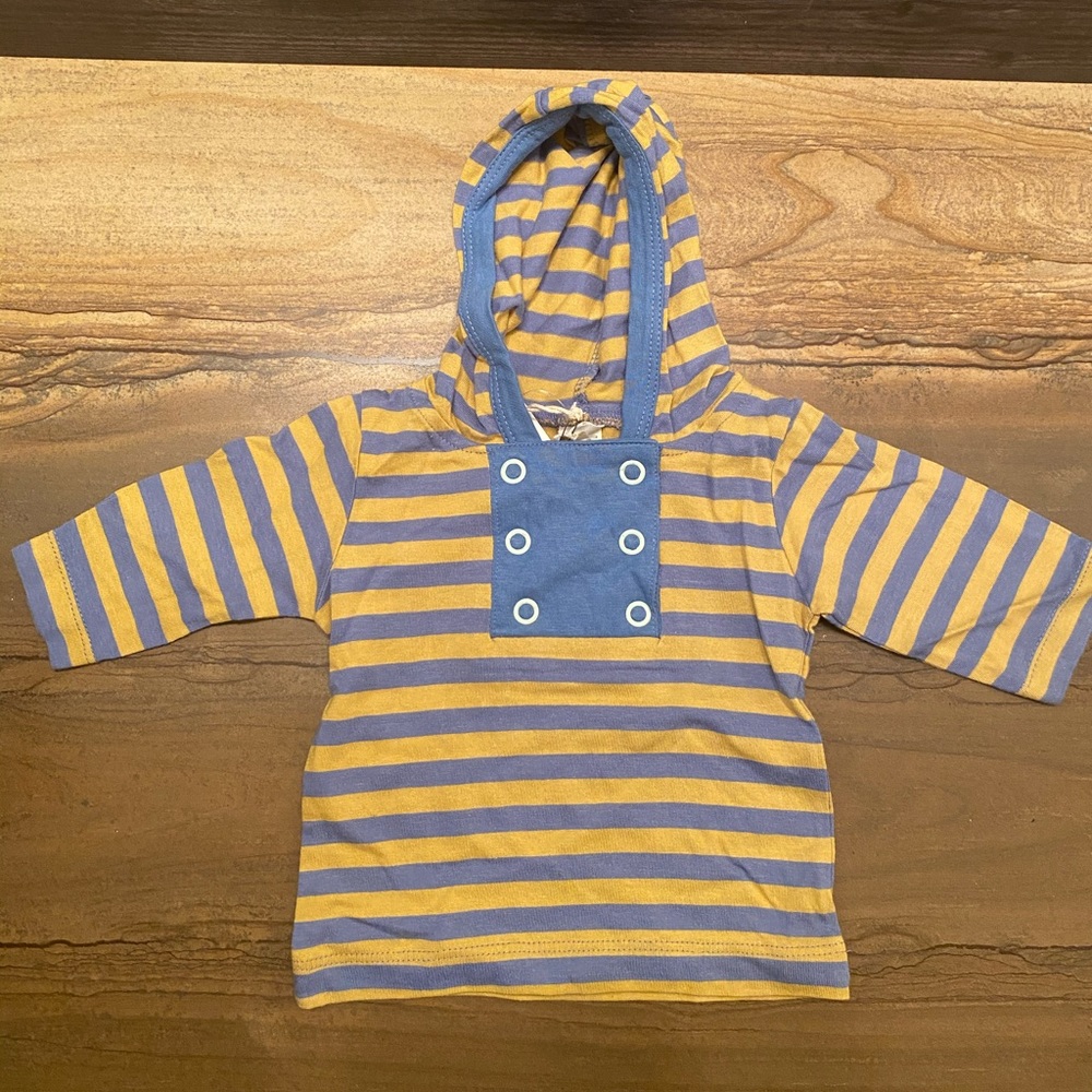 NWT egg baby Hooded Shirt sz 3-6 mo Bamboo blend